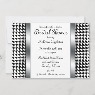 Invitación a duchas de novias con diseño de galas 