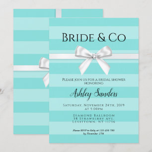 Invitación a duchas nupciales de Mint Bride & Co.