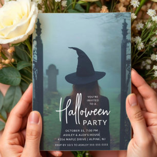 Invitación a Eerie Witch Halloween