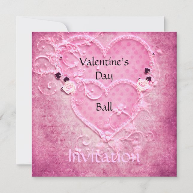 Invitación a El día de San Valentín Ball (Anverso)