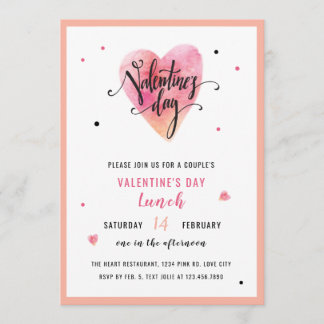 Invitación a El día de San Valentín cardiaco