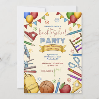 Invitación a elementos de la escuela de acuarela