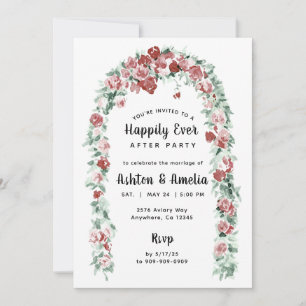 Invitación a Elopement - Muy feliz nunca después d