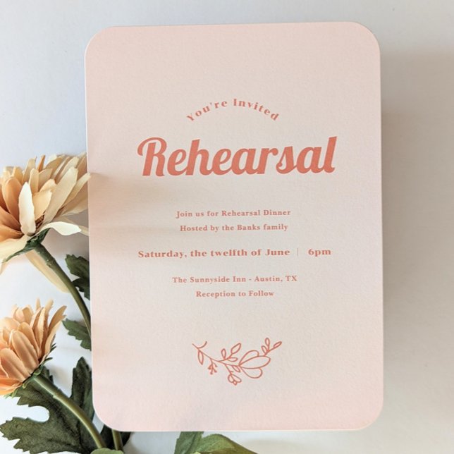 Invitación a ensayo de Boda de sólo paz (Subido por el creador)
