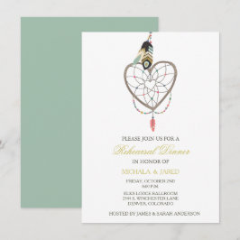 Invitación a ensayo de Dreamcatcher Feather Boda