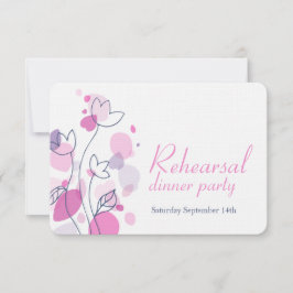 Invitación a ensayo de pétalos de flor de confetti