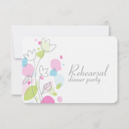 Invitación a ensayo de pétalos de flores de confet