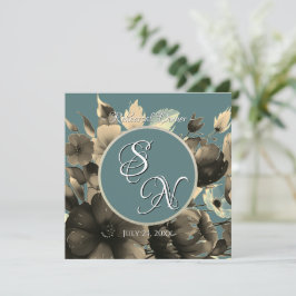 Invitación a ensayo de Sage Bouquet Boda