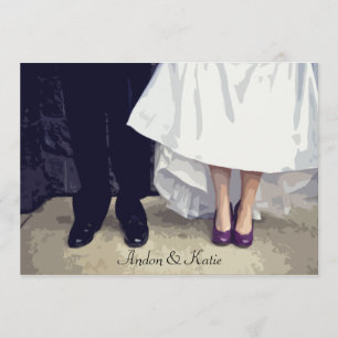 Invitación a ensayo de zapatos de novia