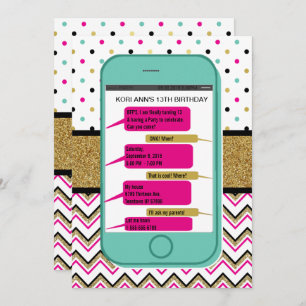 Invitación a enviar mensajes de texto para teléfon