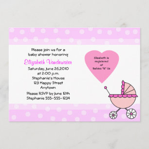 Invitación a envío de invitación de Baby Shower ro