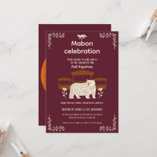 Invitación a equinoccio de la cosecha de Mabon