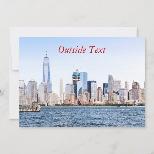 Invitación a esbozar colores en Manhattan (Anverso)