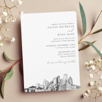 Invitación a esbozo de Personalizado de Boda Detro
