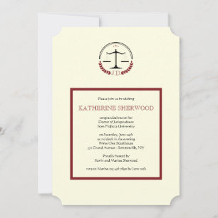 Invitación a escala de justicia