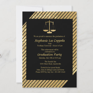 Invitación a escala Gold Justice