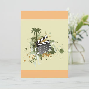 Invitación a escena de película de vacaciones