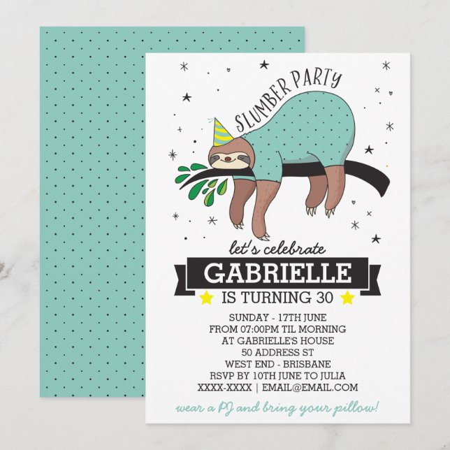 Invitación a eslora de Fiesta de madera (Anverso / Reverso)