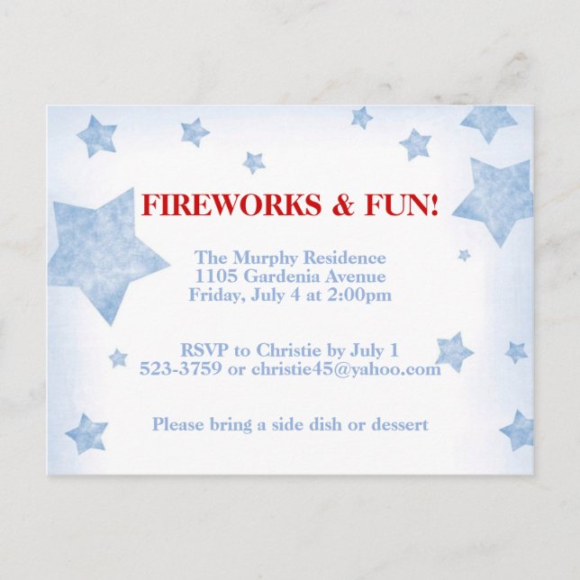 Invitación a estrellas (Anverso)