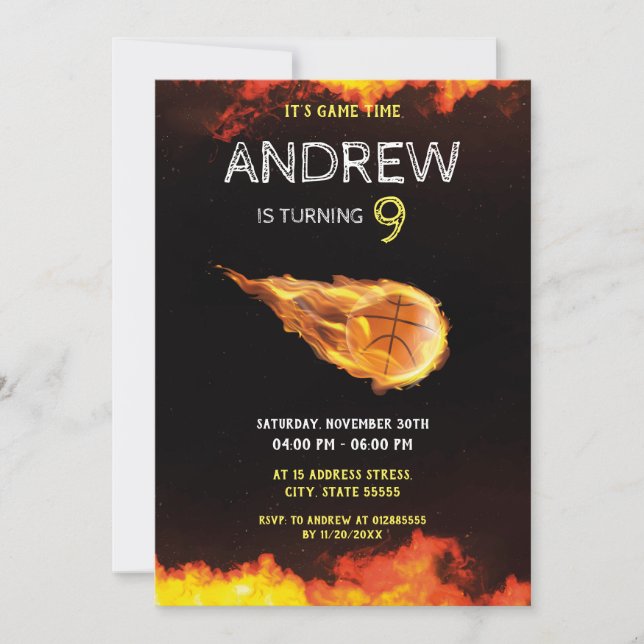 Invitación a estrenar por nacimiento de un deporte (Anverso)