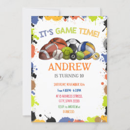 Invitación a estrenar por nacimiento de un deporte