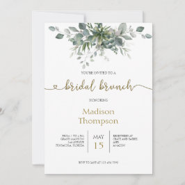 Invitación a Eucalyptus Greenery Bridal Brunch