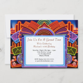 Invitación a evento de 7" x 5" de salida nocturna