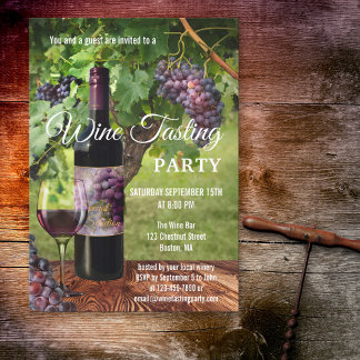 Invitación a Evento de Cata de Vino de Bodega