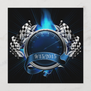 Invitación a evento de coche de Carreras Race