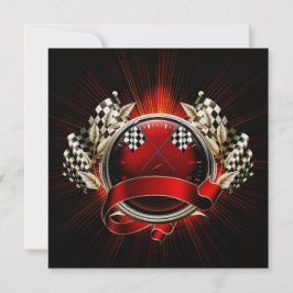 Invitación a evento de coche de Carreras Race
