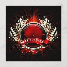 Invitación a evento de coche de Carreras Race