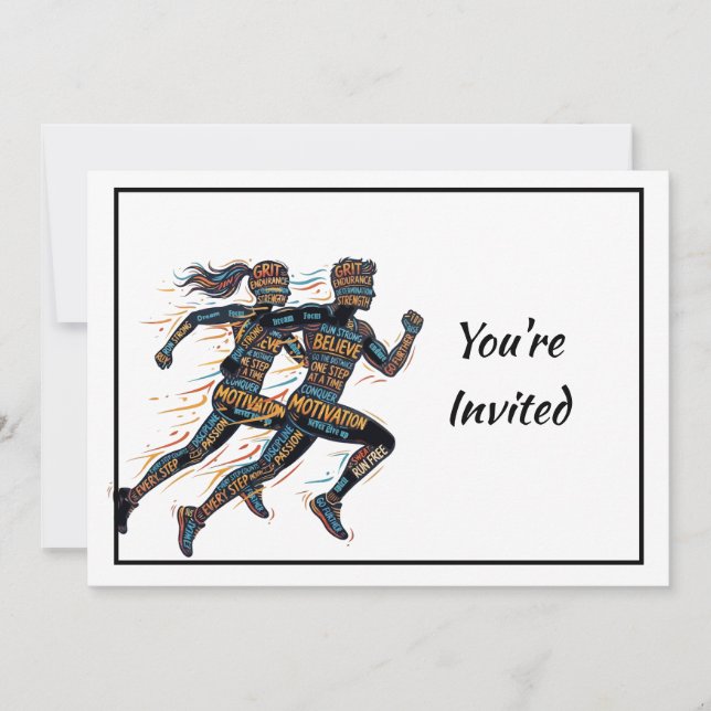 Invitación a Evento de Competencia de Maratón (Anverso)