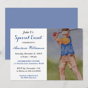 INVITACIÓN A EVENTO DE FIESTA DE GOLF