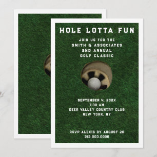 Invitación a evento de Fiesta de golf