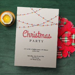 Invitación a evento de Fiesta de navidades | Luces