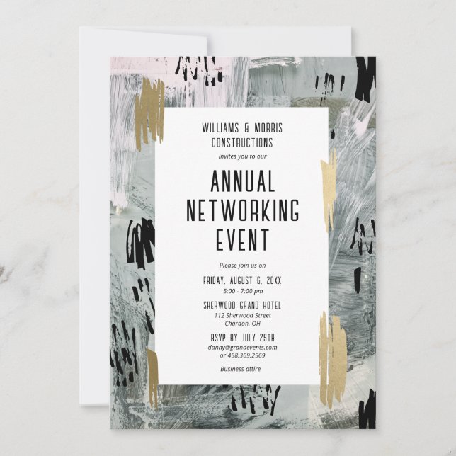 Invitación a evento de networking corporativo (Anverso)