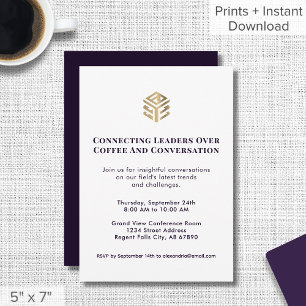 Invitación a evento de red con marca