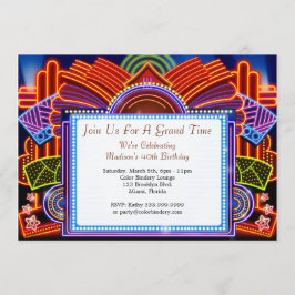 Invitación a evento de una noche 7" x 5"