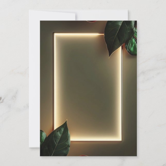 Invitación a evento formal con marco de Relieve me (Anverso)