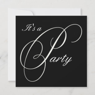 Invitación a evento formal de Black Fancy