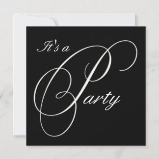 Invitación a evento formal de Black Fancy