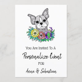 *~* Invitación a evento lindo de Frenchie Bulldog 