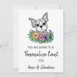 *~* Invitación a evento lindo de Frenchie Bulldog 