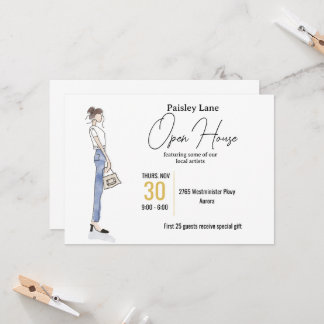 Invitación a evento para casa abierta u otro