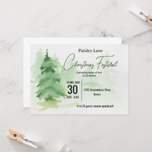 Invitación a Evento para Festival del Árbol de Nav