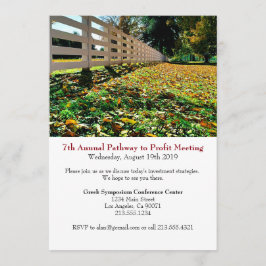 Invitación a eventos corporativos de conferencia d