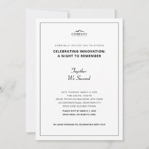 Invitación a eventos corporativos minimalistas