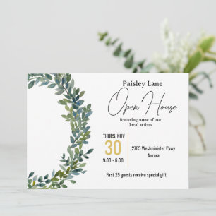 Invitación a eventos para la casa abierta u otro