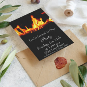 Invitación a f del Fiesta de la llama sobre el fue