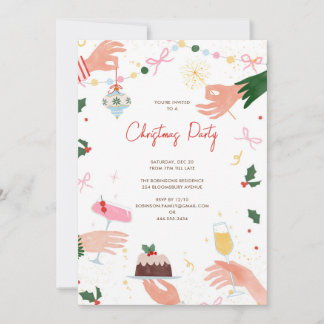 Invitación A Festive Shindig Christmas Holiday Party Invite